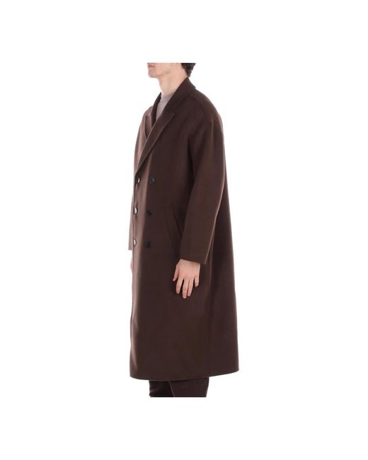 Double-Breasted Coats Amaranto pour homme en coloris Brown