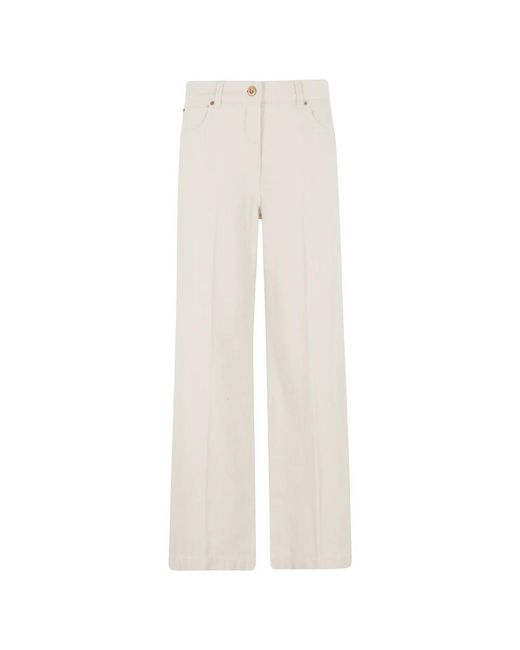 Aspesi White Wide Jeans