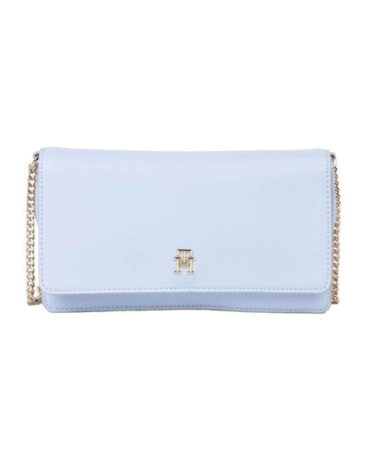 Tommy Hilfiger Blue Schultertasche Mit Kette