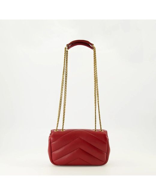 Saint Laurent Red Shoulder Bags
