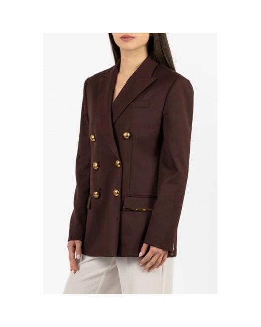 Elisabetta Franchi Brown Blazers