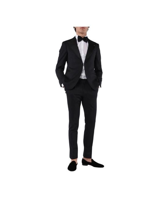 Gabriele Pasini Black Single Breasted Suits for men