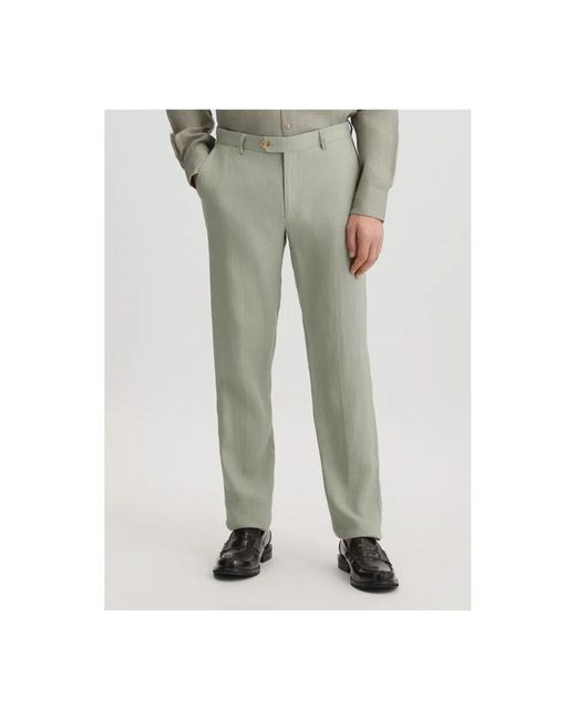 Liu Jo Herren Chino Leinenhose in Green für Herren