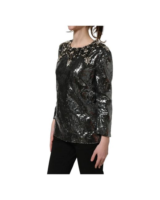Dolce & Gabbana Black Blouses