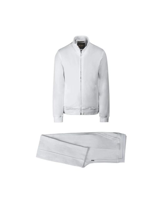 Moorer White Jumpsuits for men