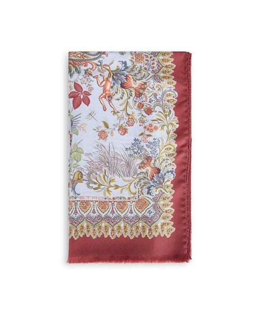 Etro Multicolor Silky Scarves