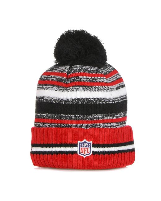 KTZ Accessoires ,Veelkleurig ,Atlanta Falcons Pom Pom Beanie Hat in het Red