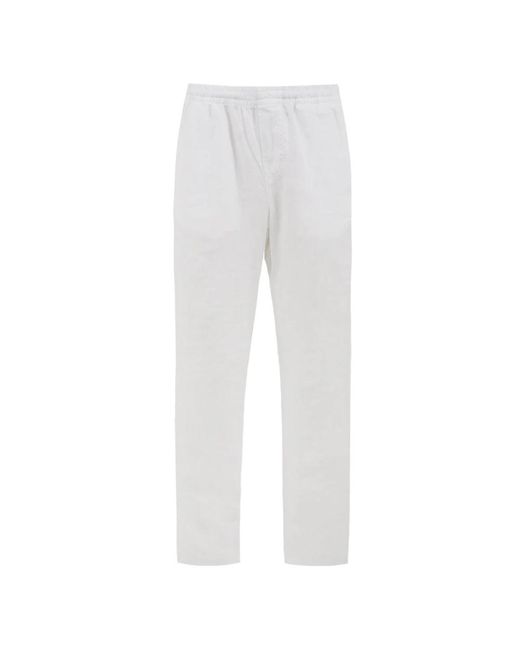 Pantaloni ventura in lino bianco di Aspesi in Gray da Uomo
