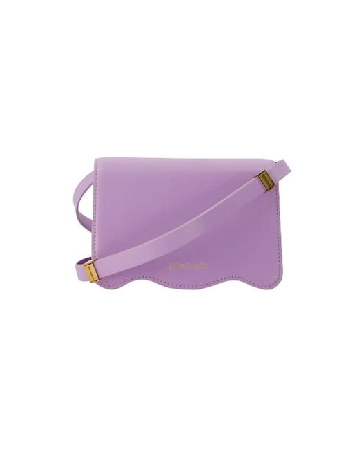 Palm Angels Purple Leder handtaschen