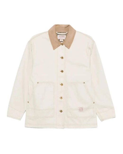 Filson Jassen ,Wit ,Denim Denim Jacket in het Natural