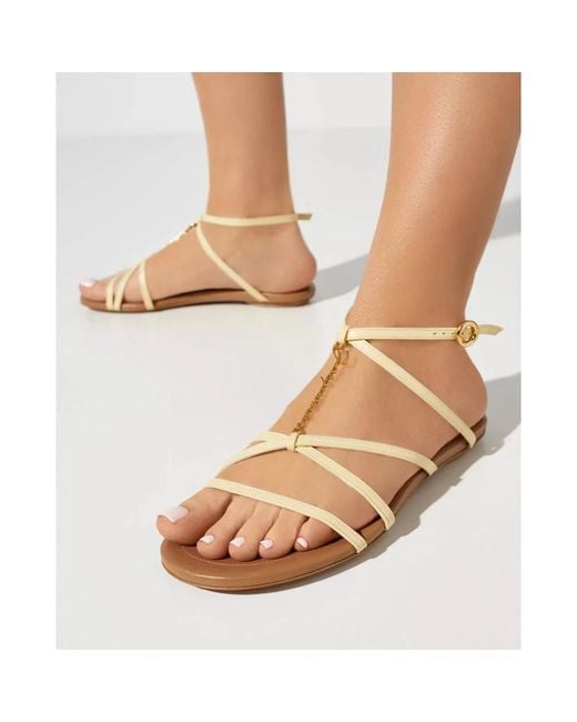 Jacquemus Natural Flat Sandals