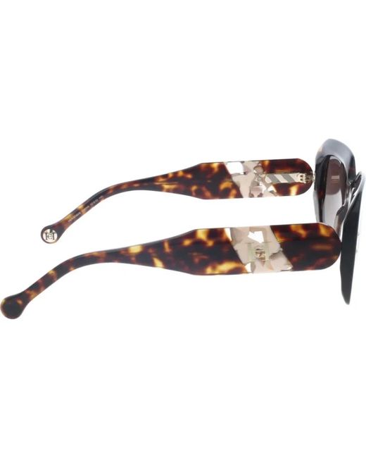 Carolina Herrera Brown Sonnenbrille mit verlaufsgläsern