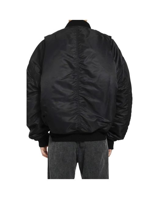 Maison Mihara Yasuhiro Black Bomber Jackets for men