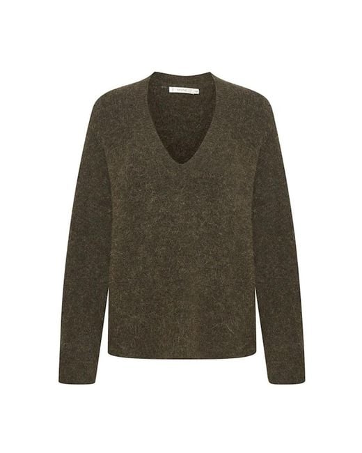 Gestuz Green V-Neck Knitwear
