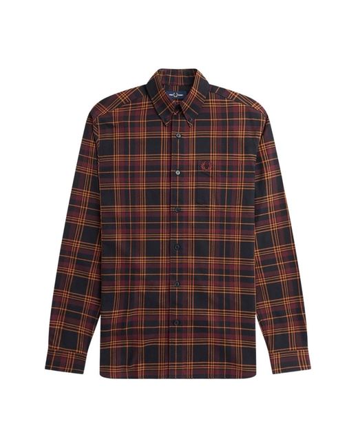 Fred Perry Brown Casual Shirts for men