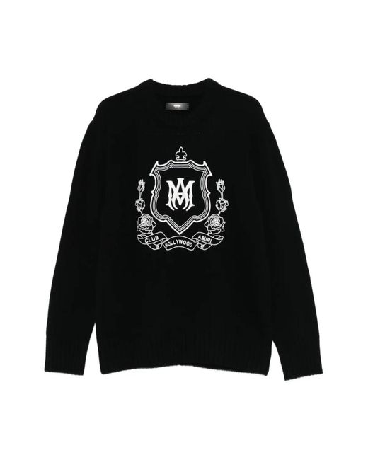 Round-Neck Knitwear di Amiri in Black da Uomo