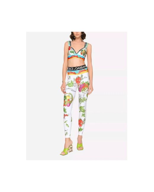 Dolce & Gabbana Multicolor Ikonic logo leggings elastisches design