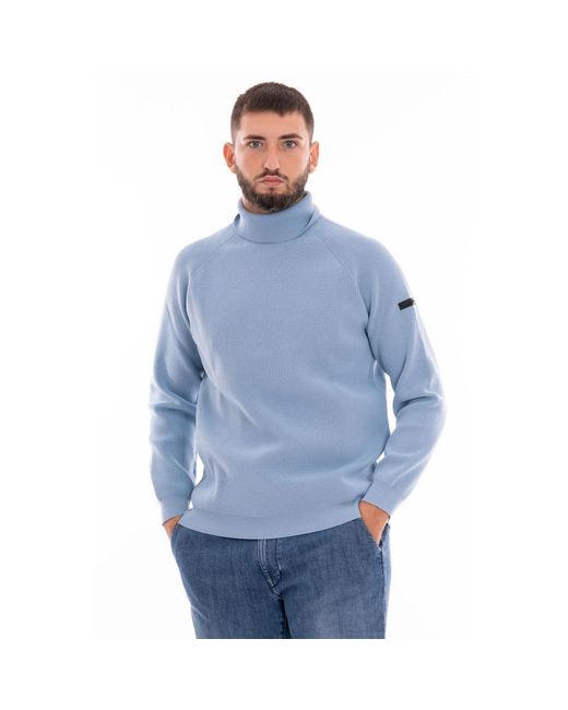 Unity Original Maglione Collo Alto in het Blue voor heren