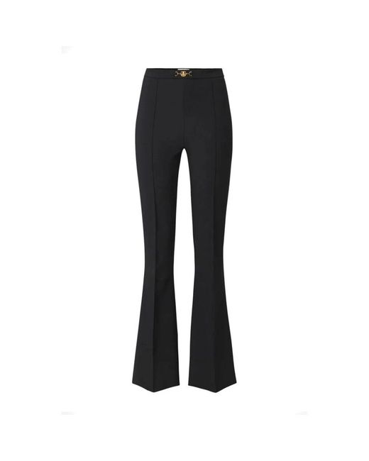 Elisabetta Franchi Black Wide Trousers