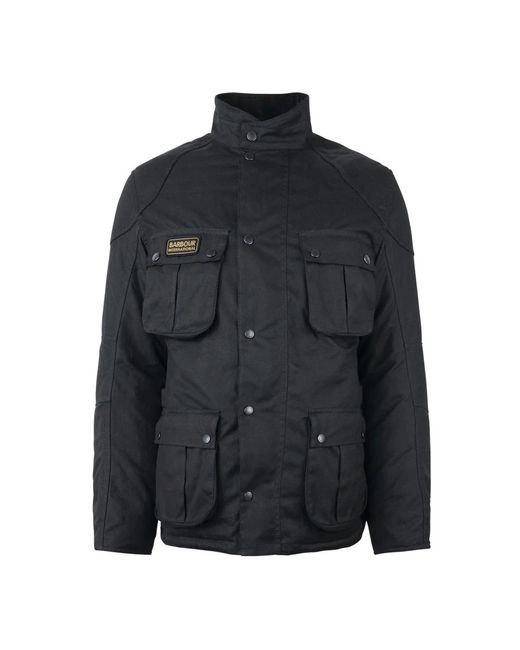 Barbour Jassen ,Zwart ,Katoen Winter Lockseam Wax Jacket in het Black voor heren