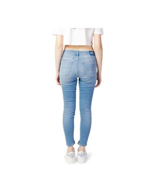 Tommy Hilfiger Blue Blaue Jeans Mit Reißverschluss