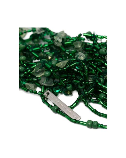 Dries Van Noten Green Scarves