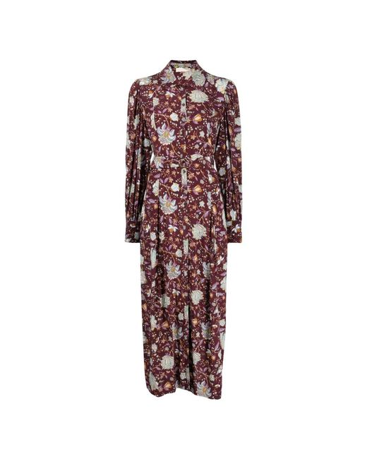 Ulla Johnson Elegante Midi Jurk Fa230151 in het Red