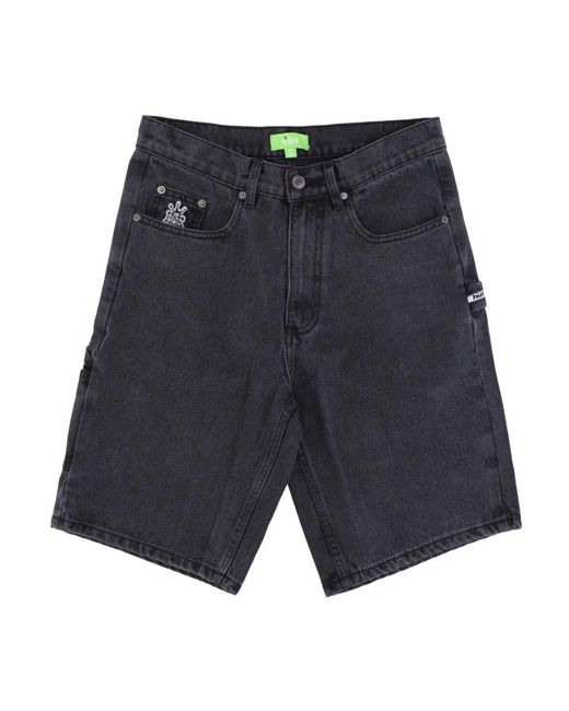 Huf Blue Denim Shorts for men