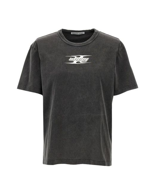 T By Alexander Wang Black T-Shirts