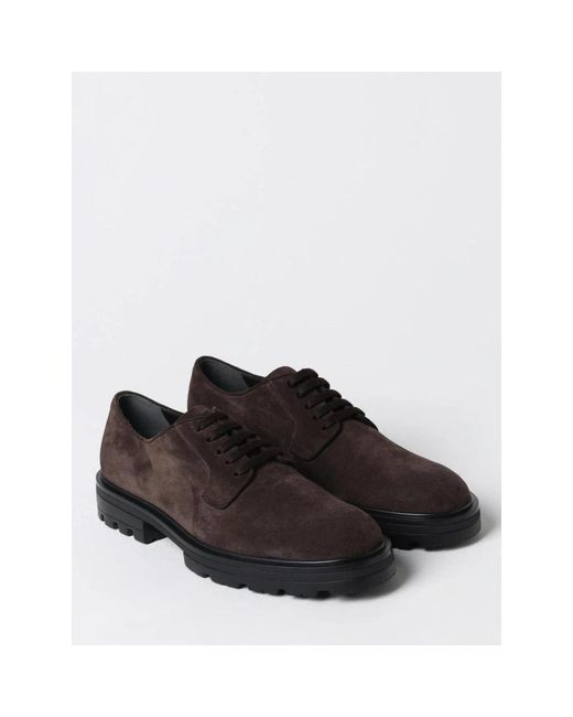 Hogan Brown Laced Shoes for men