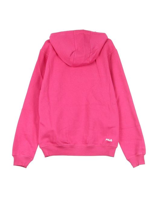 Fila Hoodies & Sweatvesten ,Roze ,Katoen Roze Kangaroo Hoodie Sweatshirt Met Lange Mouwen in het Pink voor heren