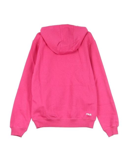 Fila Hoodies & Sweatvesten ,Roze ,Katoen Roze Kangaroo Hoodie Sweatshirt Met Lange Mouwen in het Pink voor heren