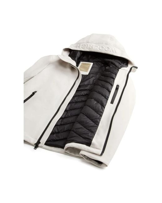 Woolrich Jassen ,Pacific Soft Shell Jas in het Gray voor heren