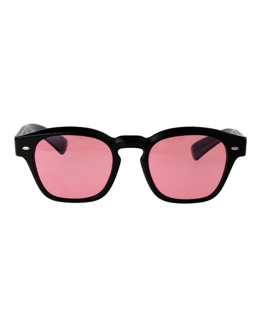 Oliver Peoples Brown Stylische maysen sonnenbrille für den sommer