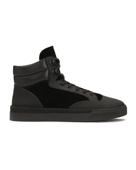 Kazar Hohe Sneakers Aus Drei Verschiedenen Materialien in Black für Herren