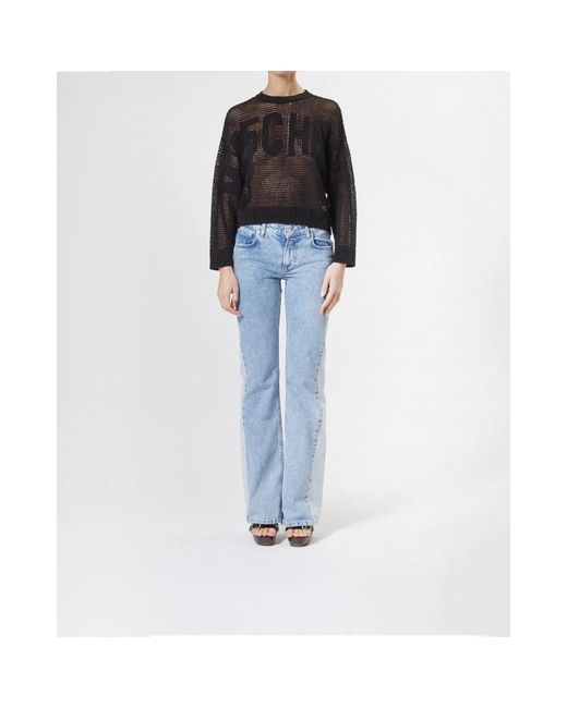 Moschino Black Round-Neck Knitwear