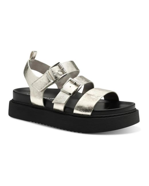 Tamaris Black Flat Sandals
