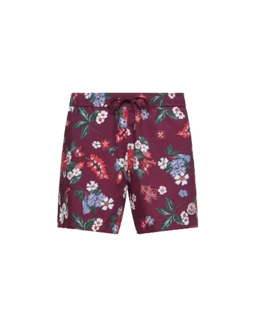 Moncler Red Beachwear for men