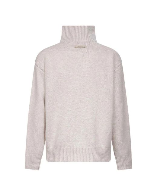 Autry Truien & Vesten ,Wit ,Wol Witte Sweater Met Metalen Rits in het Gray voor heren