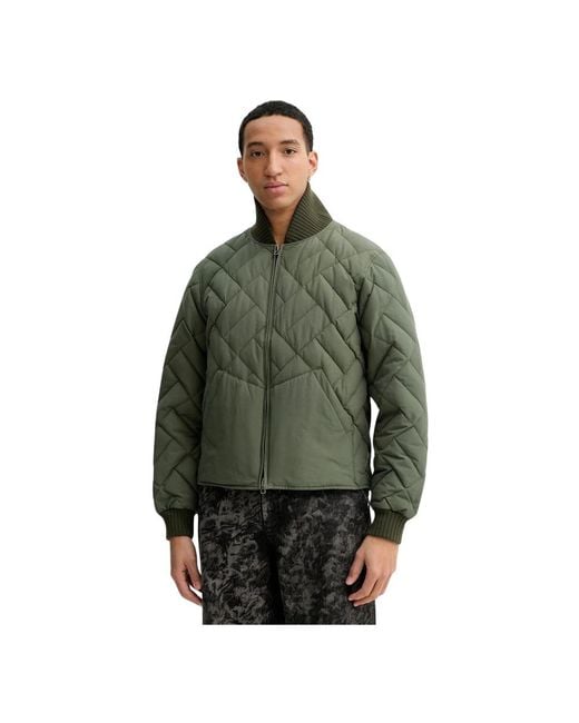KENZO Weave Quilted Jacket in het Green voor heren