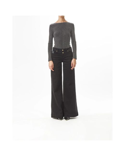 Versace Jeans Couture Black Wide Jeans