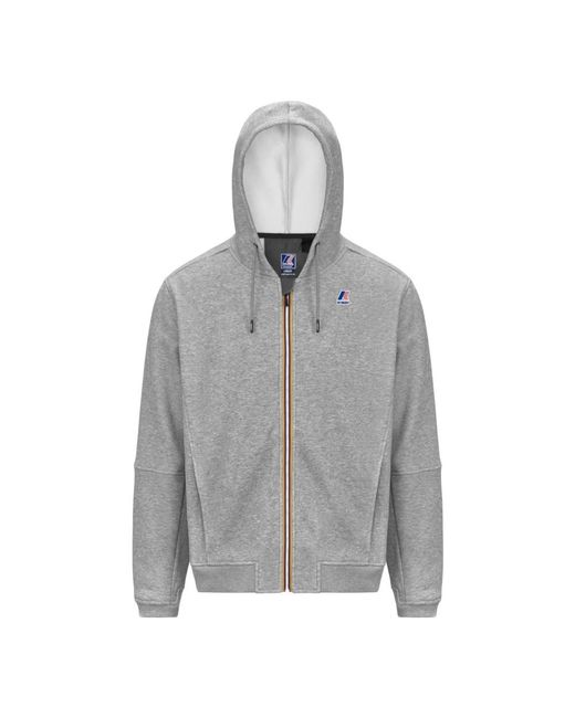 Zip-Throughs K-Way de hombre de color Gray