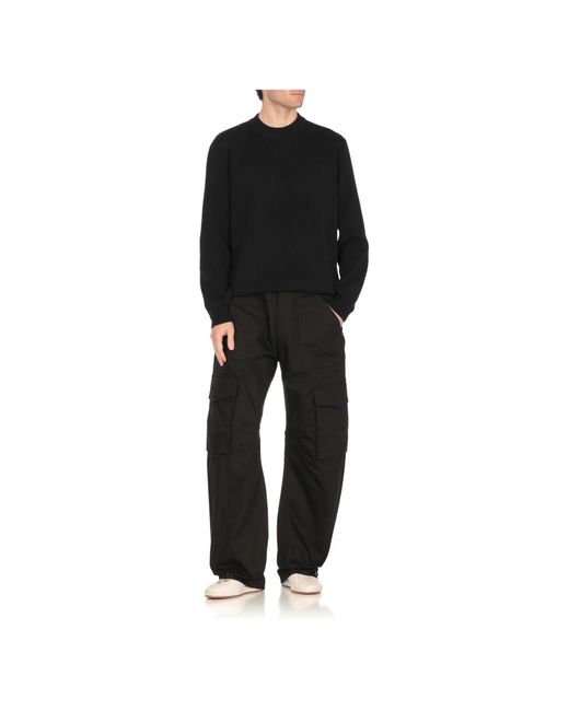 Round-Neck Knitwear Golden Goose Deluxe Brand pour homme en coloris Black