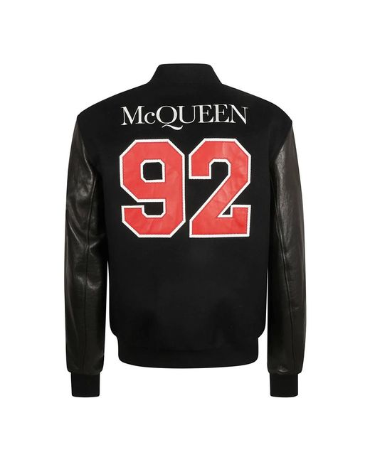 Bomber Jackets McQueen de hombre de color Black