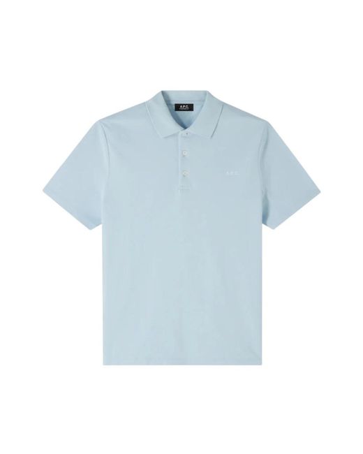 A.P.C. Blue Polo Shirts for men