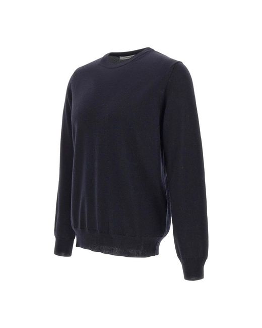 Kangra Blue Round-Neck Knitwear for men