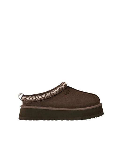 Ugg Brown Luxuriöse Plateau Flip Flops