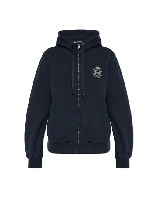 Dolce & Gabbana Sweatshirt Met Patch in het Blue voor heren
