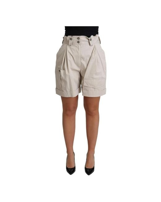 Dolce & Gabbana Gray Short Shorts