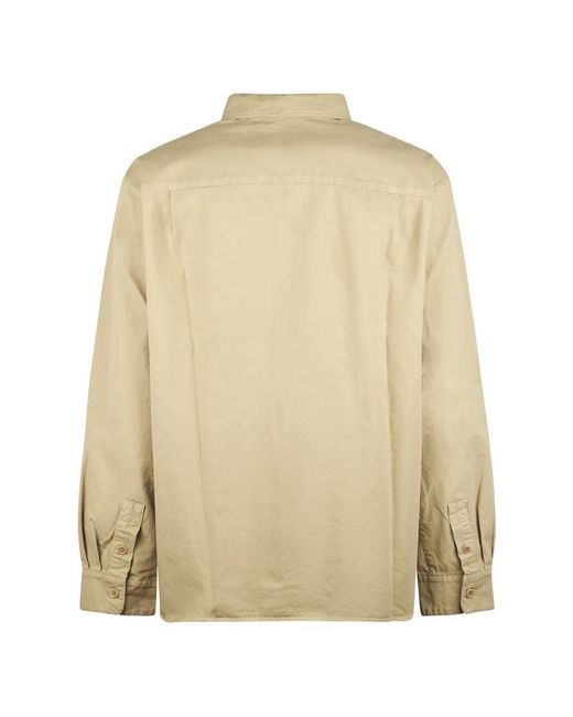 A.P.C. Overhemden ,Katoen Malo Logo Shirt in het Natural voor heren
